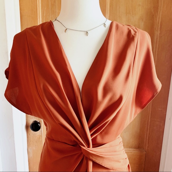 ASOS front twist midi wrap dress - Picture 3 of 13